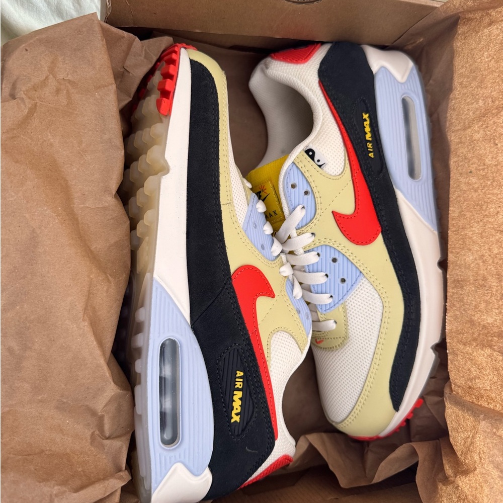 Nike Air Max Sneakers - Red, Black, Cream